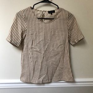 Neutral striped shirt